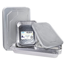 Chafing Dish Set, Aluminum Steam Table Pans with Lids, Medium